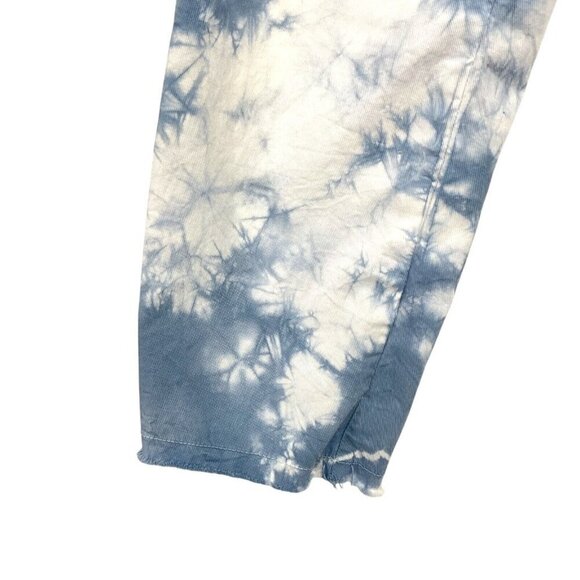 Nili Lotan East Hampton Pants Size 4 Light Blue Tie Dye Cotton Blend Casual - Picture 3 of 8